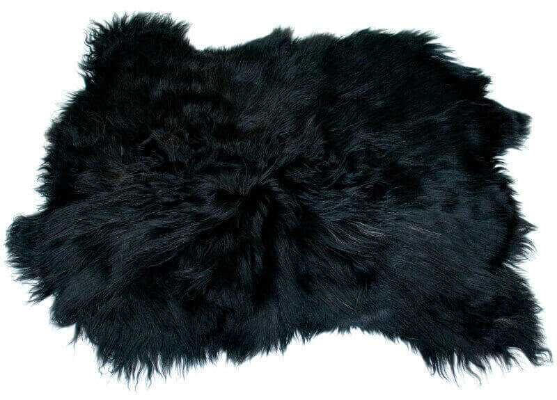 Large Double Icelandic Sheepskin Rug Natural Black/ Brown