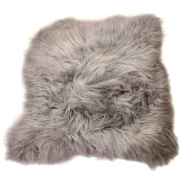 Large Double Icelandic Sheepskin Rug Grey