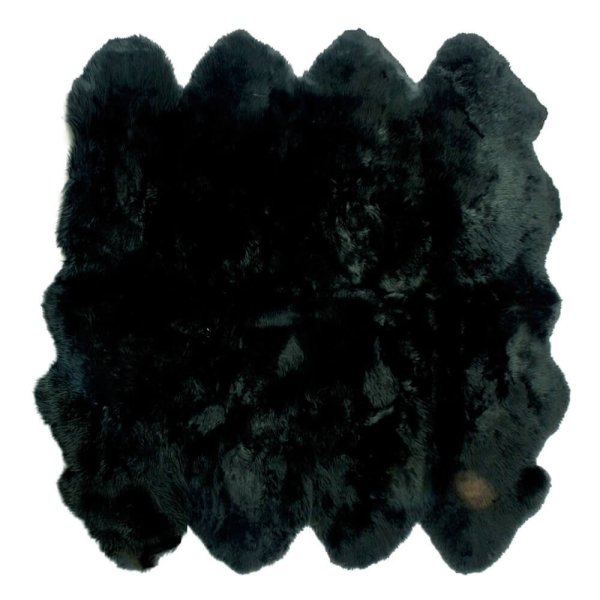 Extra Large Octo Sheepskin Rug Black