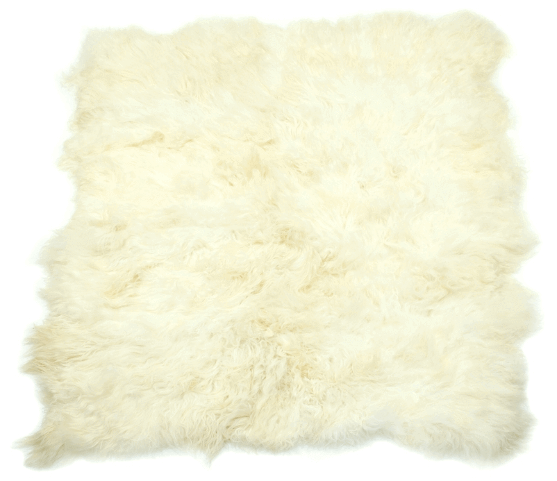 Extra Large Octo Icelandic Sheepskin Rug White Ivory